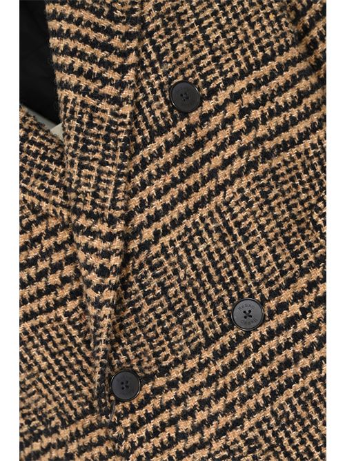 Cappotto in misto lana Principe di Galles Herno | CA000218U 33465R2192